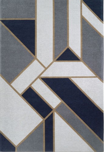 Dywan Carpet Decor Magic Home Art Deco Gatsby szaro-granatowy