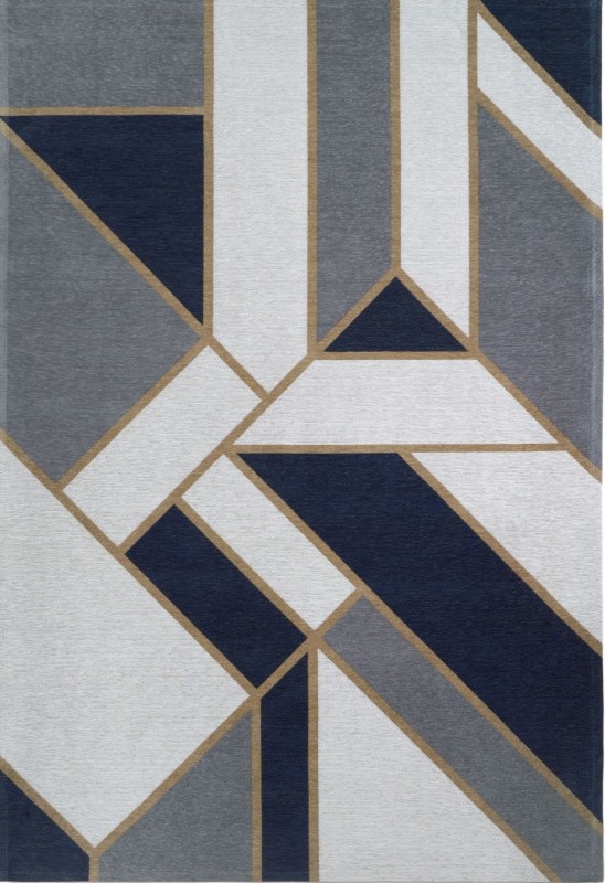 Dywan Carpet Decor Magic Home Art Deco Gatsby szaro-granatowy