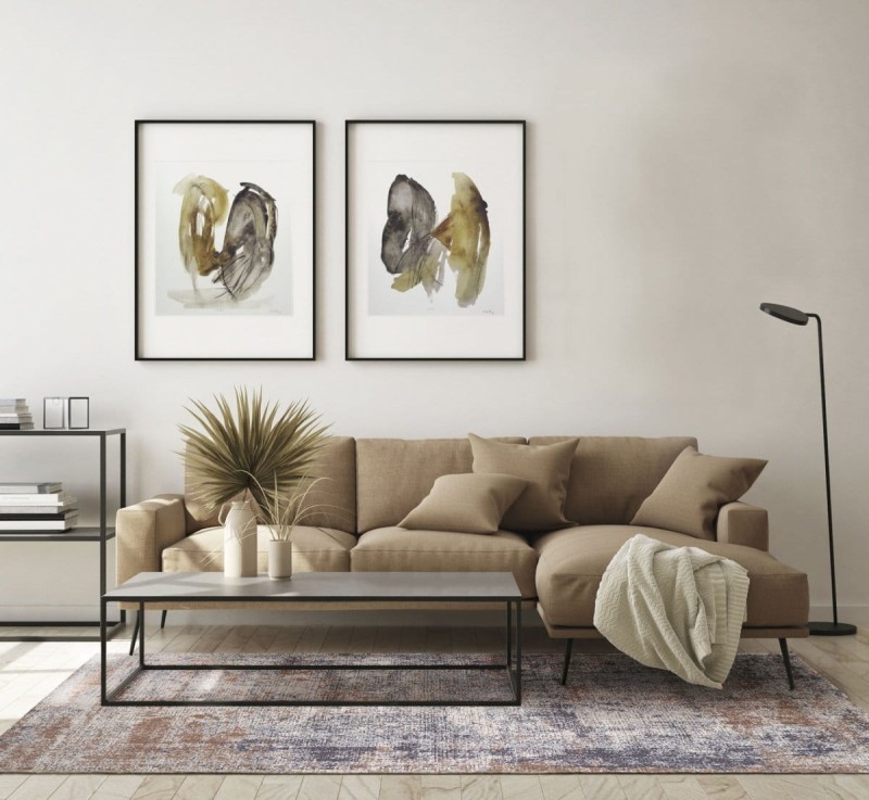 Dywan Carpet Decor Magic Home RUSTIC beige w nowoczesnym salonie