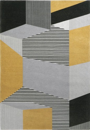 Dywan geometryczny Carpet Decor Magic Home Metropolis szaro-żółty
