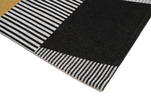 Dywan geometryczny Carpet Decor Magic Home Metropolis szaro-żółty - róg