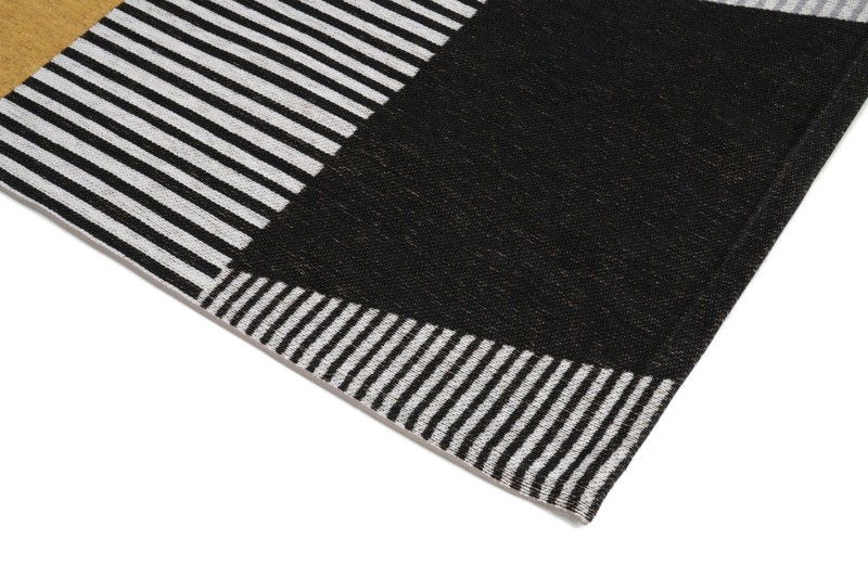 Dywan geometryczny Carpet Decor Magic Home Metropolis szaro-żółty - róg