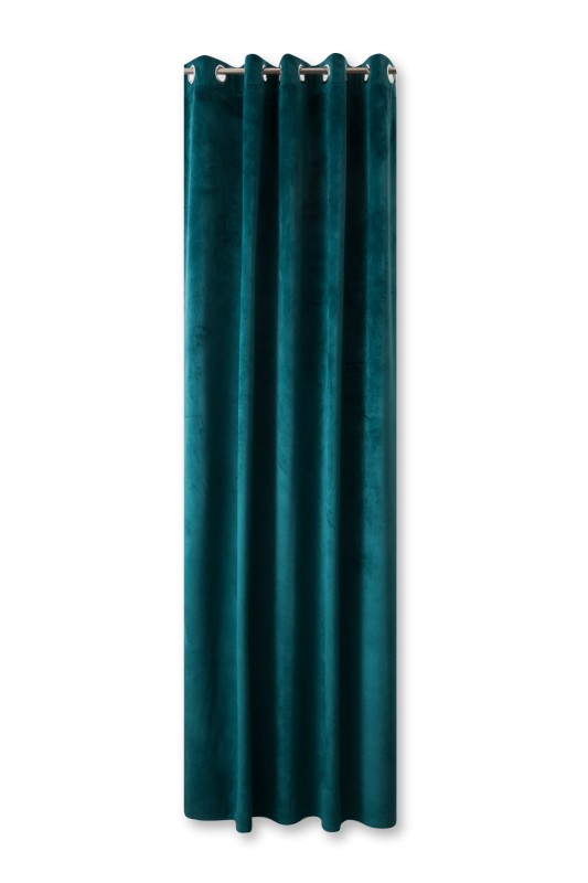 ZASŁONA GOTOWA TURKUSOWA NA PRZELOTKACH_dywanywitek_pl_