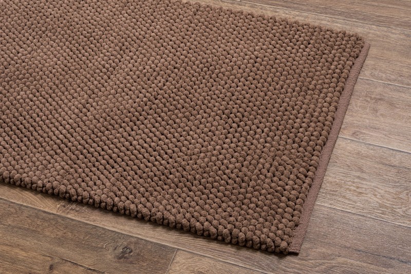 Dywanik łazienkowy Javo Premium sepia - rzut z boku