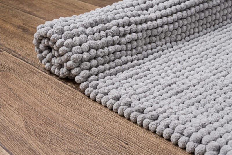 Dywanik łazienkowy Javo Premium popiel - bok