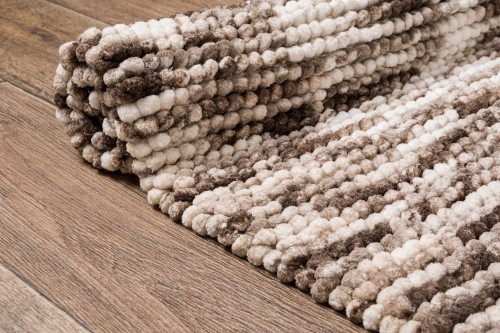 Dywanik łazienkowy Javo Premium melanż brązowy - bok