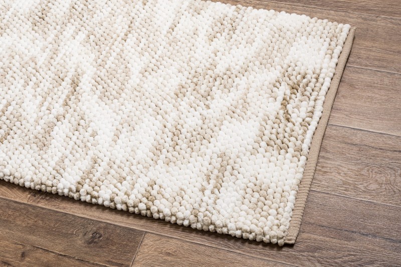 Dywanik łazienkowy Javo Premium melanż beż - widok z boku