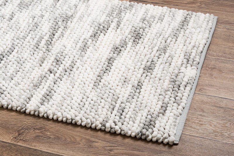 Dywanik łazienkowy Javo Premium popiel dual - rzut z boku