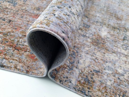 Runo dywanu vintage wzór przecierany Kentucky 560 niebiesko-brązowy