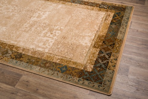 Dywan wełniany Dywilan Omega Lumena kamel 2 - rzut z boku