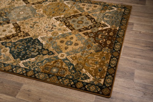 Dywan wełniany Dywilan Omega Torino koniak 2 - rzut z boku