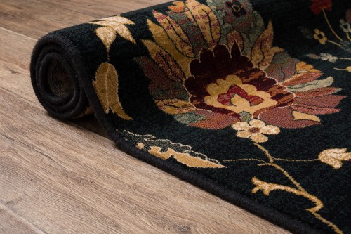 Dywan tradycyjny wełniany Dywilan Superior Latica navy - brzeg