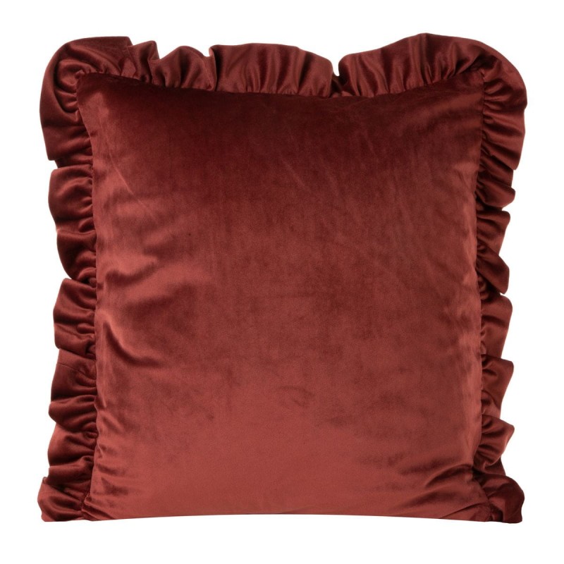POSZEWKA  DEKORACYJNA    FALBANA   45x45cm cegla   A015313
