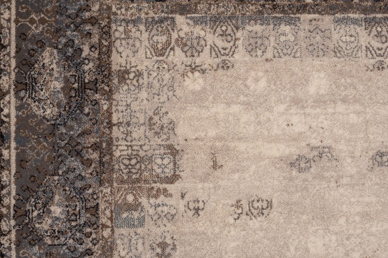 Dywan wełniany Dywilan Moon Pamuk srebrny - wzór