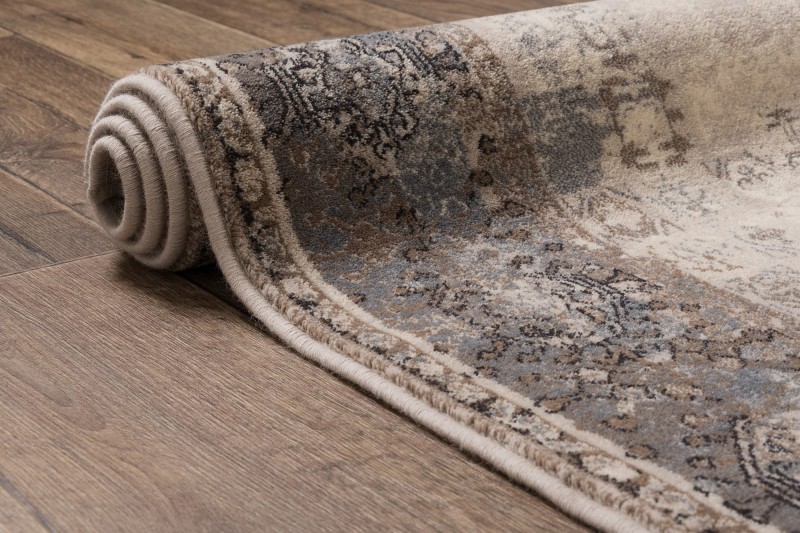 Dywan wełniany Dywilan Moon Pamuk srebrny - bok