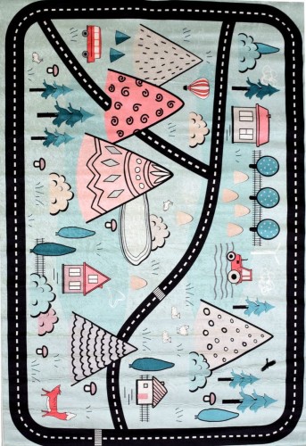 Dywan kolorowy dla dzieci KIDS 4047 Drogi Uliczki