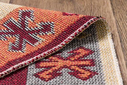 Dywan KILIM liście bordo dwustronny _dywanywitek_pl_9