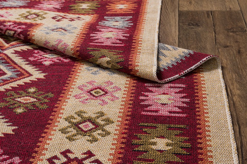Dywan KILIM romby bordo dwustronny _dywanywitek_pl_8