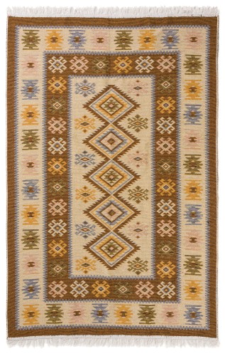 Dywan KILIM romby miód dwustronny _dywanywitek_pl_2