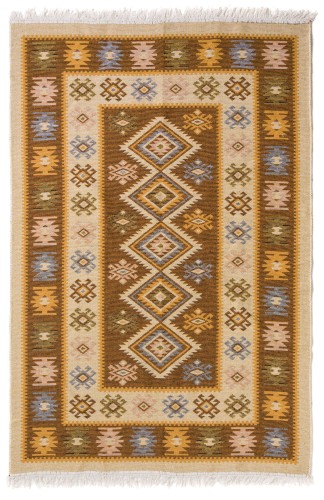 Dywan KILIM romby miód dwustronny _dywanywitek_pl_3