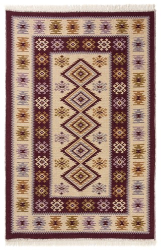 Dywan KILIM romby śliwka dwustronny _dywanywitek_pl_2