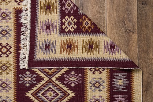 Dywan KILIM romby śliwka dwustronny _dywanywitek_pl_4