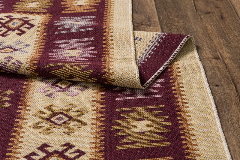 Dywan KILIM romby śliwka dwustronny _dywanywitek_pl_9
