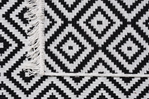 Dywan KILIM GOLD romby biało-czarny _dywanywitek_pl_4