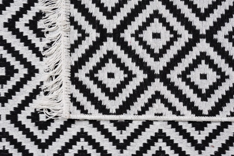 Dywan KILIM GOLD romby biało-czarny _dywanywitek_pl_4