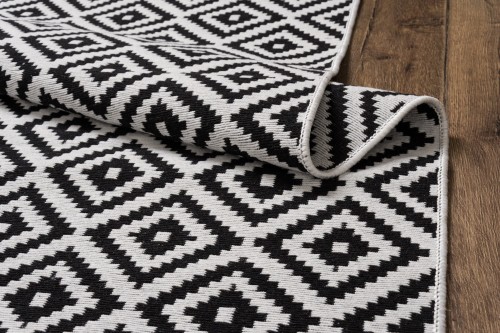 Dywan KILIM GOLD romby biało-czarny _dywanywitek_pl_6