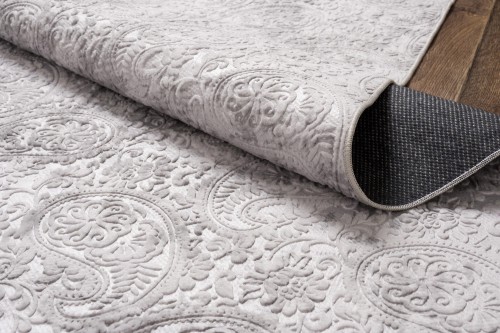 Tloczony wzór dywanu nowoczesnego Avangarde jasno szarego