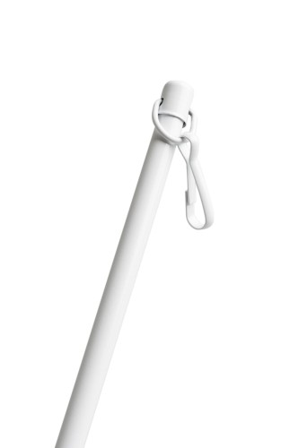 Pręt do przesuwania firan biały 125 cm z metalu