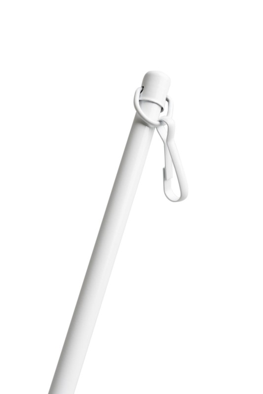 Pręt do przesuwania firan biały 125 cm z metalu