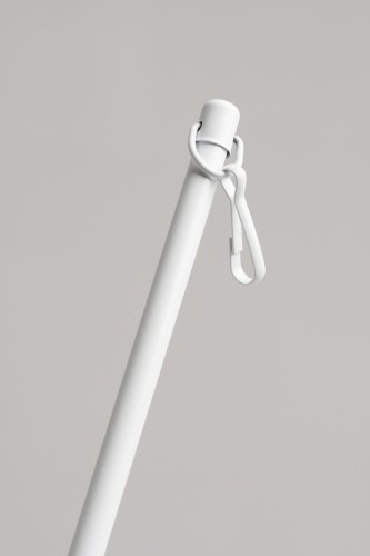 Pręt do przesuwania firan biały 125 cm z metalu