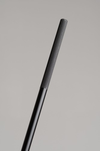 Pręt do przesuwania firan czarny 125 cm z metalu zdj. 2