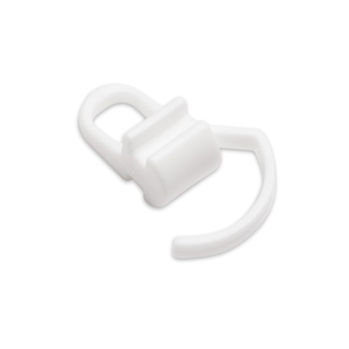 Ślizg do karnisza szynowego biały z hamulcem Deco-Sun