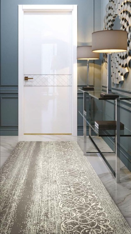 chodnik wełniany na metry Agnella Isfahan M Ladan kolor antracytowy