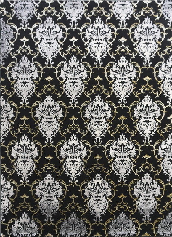 Dywan glamour Elite 23282 czarno-złoty