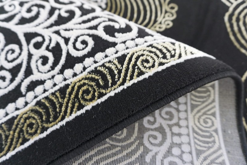 Dywan tradycyjny Elite 3935 czarno-złoty - spód