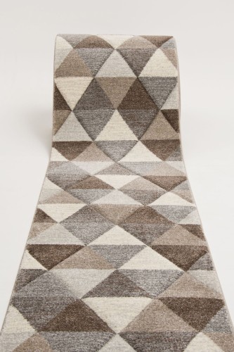 Chodnik Rumba Trójkąty 6067 SZARO-BEŻOWY _dywanywitek_pl_2