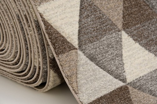 Chodnik Rumba Trójkąty 6067 SZARO-BEŻOWY _dywanywitek_pl_4