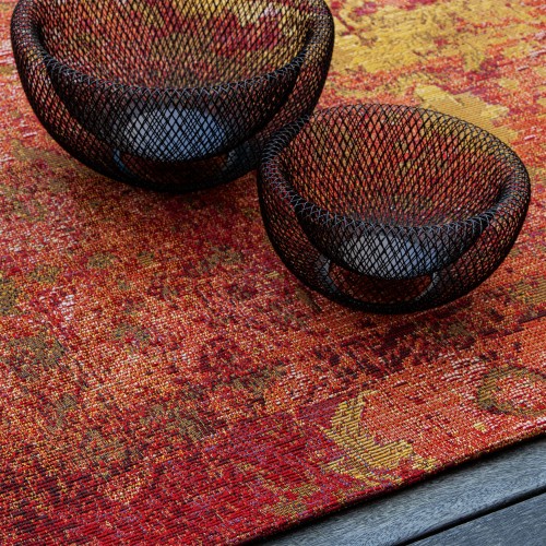 Runo dywanu vintage zewnętrznego Obsession Gobelina GOB643 red