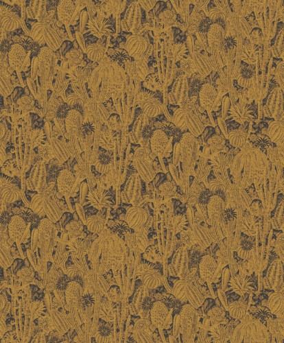 Tapeta złota Khroma Havana HAV201 Cactus Gold