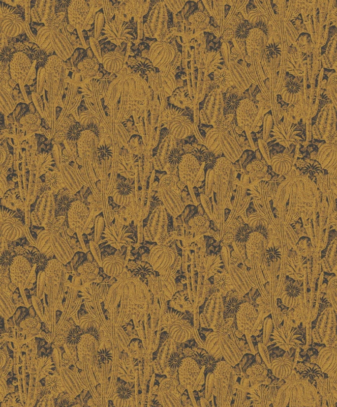Tapeta złota Khroma Havana HAV201 Cactus Gold