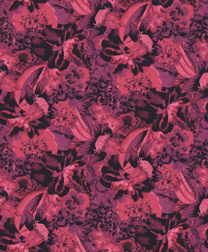 Tapeta fioletowa w kwiaty Khroma Havana HAV903 Frida Viola