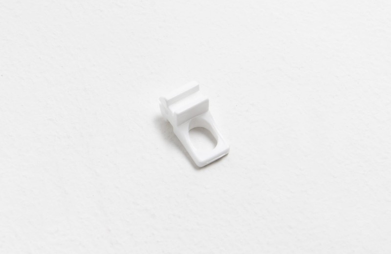 Suwak oczko do szyny KS System biały