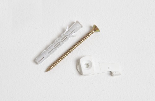 Uchwyt sufitowy Twist z kołkiem biały Techno 15 Zegar