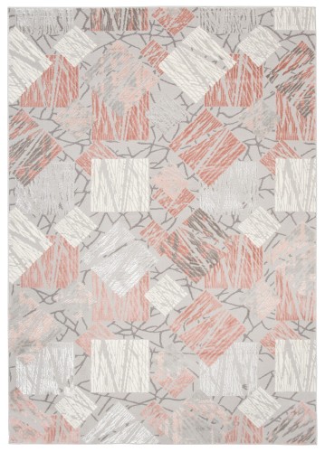 Dywan E464A LIGHT GRAY/DARK PINK ASTHANE _dywanywitek_pl_