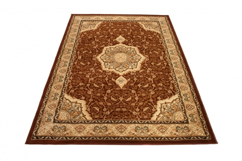 Dywan w stylu orientalnym z bordiurą Yesemek 5071a brown