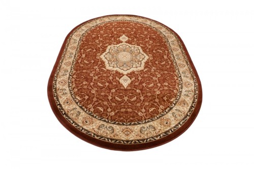 Brązowy dywan owalny Yesemek 5071a brown